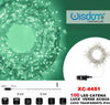 Catena-Luminosa-100-Luci-Led-Lucciole-Luce-Verde-Acqua-Cavo-Trasparente-Xc-4451