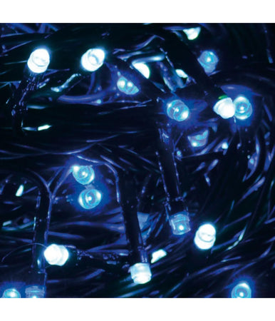 Catena Luminosa 1000 Luci Led Albero Natale Lucciole Bianco Freddo Blu Esterno