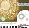 Catena-Luminosa-100led-Lucciole-Con-Batteria-Cavo-Trasparente-Luce-Calda-Xc-4252