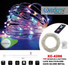 Catena-Luminosa-100microled-A-Batteria-Cavo-Silver-Metal-Luce-Multicolore-Xc-4286