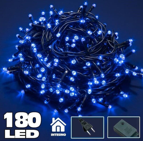 Catena-Luminosa-180-Luci-Led-Lucciole-Blu-Con-Controller-8-Funzioni-Interno