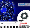 Catena Luminosa 180 Luci Led Lucciole Luce Bianca + Blu Cavo Verde Ip44 Xc-4134 Illuminazione/Illuminazione per esterni/Catene luminose Trade Shop italia - Napoli, Commerciovirtuoso.it