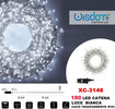 Catena Luminosa 180 Luci Led Lucciole Luce Bianca Cavo Trasparente Ip44 Xc-3148 Illuminazione/Illuminazione per esterni/Catene luminose Trade Shop italia - Napoli, Commerciovirtuoso.it