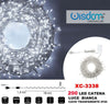 Catena Luminosa 200 Luci Led Lucciole Luce Bianca Cavo Trasparente Ip20 Xc-3338 Illuminazione/Illuminazione per esterni/Catene luminose Trade Shop italia - Napoli, Commerciovirtuoso.it