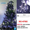 Catena Luminosa 200led 20x10luci Con Ciuffi Luce Bianca Cavo Silver Ip44 Xc-4792 Illuminazione/Illuminazione per esterni/Catene luminose Trade Shop italia - Napoli, Commerciovirtuoso.it