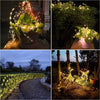 Catena Luminosa 30 Mt Luci Natalizi Pannello Solare Minilucciola 300 Led Calda Universo