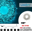Catena Luminosa 300 Luci Led Lucciole Luce Acquamarina Cavo Trasparente Xc-3155 Illuminazione/Illuminazione per esterni/Catene luminose Trade Shop italia - Napoli, Commerciovirtuoso.it