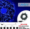 Catena Luminosa 300 Luci Led Lucciole Luce Blu Cavo Verde Ip44 Xc-4136 Illuminazione/Illuminazione per esterni/Catene luminose Trade Shop italia - Napoli, Commerciovirtuoso.it