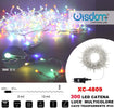Catena Luminosa 300 Luci Led Lucciole Luce Multicolore Cavo Trasparente Xc-4809 Illuminazione/Illuminazione per esterni/Catene luminose Trade Shop italia - Napoli, Commerciovirtuoso.it