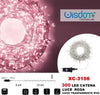 Catena-Luminosa-300-Luci-Led-Lucciole-Luce-Rosa-Cavo-Trasparente-Ip44-Xc-3156