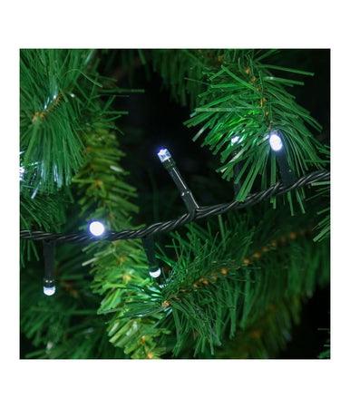Catena Luminosa 400 Luci Led Bianco Freddo 8 Funzioni Per Albero Natale Addobbi