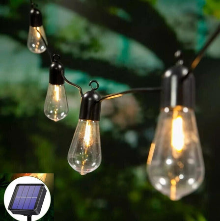 Catena luminosa 4.5mt con pannello SOLARE 10 lampade luce calda impermeabile Casa e cucina/Decorazioni per interni/Addobbi e decorazioni per ricorrenze/Decorazioni natalizie/Luci natalizie/Catene luminose per interni Zencoccostore - Formia, Commerciovirtuoso.it