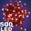 Catena-Luminosa-500-Luci-Led-Lucciole-Colore-Rosso-Con-Controller-Uso-Interno