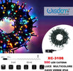Catena Luminosa 500 Luci Led Lucciole Luce Multicolore Cavo Verde Ip44 Xc-3106 Illuminazione/Illuminazione per esterni/Catene luminose Trade Shop italia - Napoli, Commerciovirtuoso.it