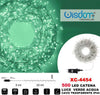 Catena-Luminosa-500-Luci-Led-Lucciole-Luce-Verde-Acqua-Cavo-Trasparente-Xc-4454