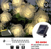 Catena Luminosa 50led Rose Luminose Ricarica Ad Energia Solare Luce Calda Xc-8494 Illuminazione/Illuminazione per esterni/Catene luminose Trade Shop italia - Napoli, Commerciovirtuoso.it