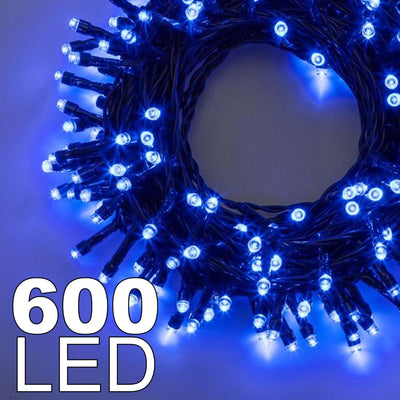 Catena Luminosa 600 Luci Led Lucciole Colore Blu Con Controller Uso Interno Ip20 Casa e cucina/Decorazioni per interni/Addobbi e decorazioni per ricorrenze/Decorazioni natalizie/Luci natalizie/Catene luminose per interni Trade Shop italia - Napoli, Commerciovirtuoso.it