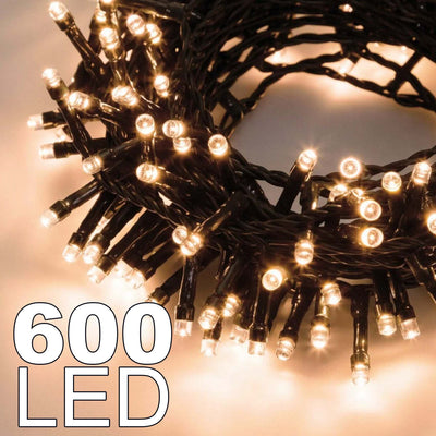 Catena Luminosa 600 Luci Led Lucciole Colore Caldo Con Controller Uso Interno Casa e cucina/Decorazioni per interni/Addobbi e decorazioni per ricorrenze/Decorazioni natalizie/Luci natalizie/Catene luminose per interni Trade Shop italia - Napoli, Commerciovirtuoso.it
