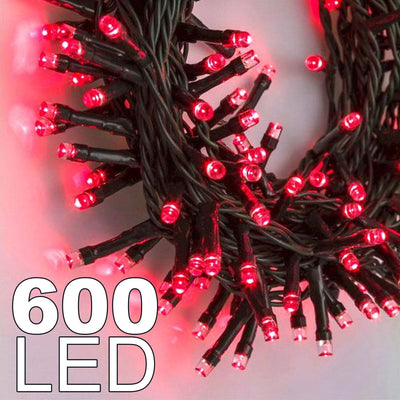 Catena Luminosa 600 Luci Led Lucciole Colore Rosso Con Controller Uso Interno Casa e cucina/Decorazioni per interni/Addobbi e decorazioni per ricorrenze/Decorazioni natalizie/Luci natalizie/Catene luminose per interni Trade Shop italia - Napoli, Commerciovirtuoso.it