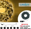 Catena-Luminosa-720-Luci-Led-Lucciole-Luce-Calda-Cavo-Verde-Ip44-Xc-3114