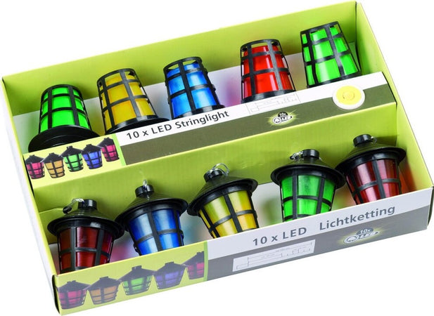 CATENA LUMINOSA A BATTERIE 10 LAMPIONCINI A LED PER USO INTERNO ED ESTERNO PARTY Illuminazione/Illuminazione per esterni/Catene luminose Trade Shop italia - Napoli, Commerciovirtuoso.it