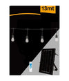 Catena Luminosa Con Pannello Solare 10 Lampadine E27 Impermeabile Ip65 S20a-10m