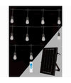 Catena Luminosa Con Pannello Solare 10 Lampadine E27 Impermeabile Ip65 S20a-10m