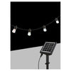 Catena Luminosa Con Pannello Solare Led Rgbw 10mt Con 10 Lampadine Giardino So-st-rgbw