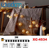 Catena-Luminosa-Con-Sfere-20-Led-A-Batteria-Luce-Calda-Fissa-Decorazioni-Xc-4534