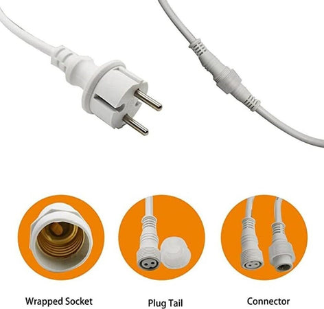 Catena Luminosa Da Esterno Modulare 10 Lampadine E27 Cavo 10 Metri Ip65 Bianco Articoli da Giardino > Illuminazione da esterno > Lampade per esterno Trade Shop italia - Napoli, Commerciovirtuoso.it