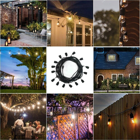 Catena Luminosa Da Esterno Modulare 10 Lampadine E27 Cavo 10 Metri Ip65 Bianco Articoli da Giardino > Illuminazione da esterno > Lampade per esterno Trade Shop italia - Napoli, Commerciovirtuoso.it