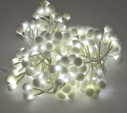 Catena luminosa di natale filo con palline bianche luci fredde filo bianco per uso interno 192 luci Casa e cucina/Decorazioni per interni/Addobbi e decorazioni per ricorrenze/Decorazioni natalizie/Luci natalizie/Catene luminose per interni MagiediNatale.it - Altamura, Commerciovirtuoso.it
