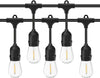 Catena-luminosa-esterno-20-Lampadine-E27-LED-cavo-NERO-10-mt-STRINGA-impermeabile-IP65