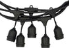 Catena-luminosa-esterno-20-Lampadine-E27-LED-cavo-NERO-10-mt-STRINGA-impermeabile-IP65