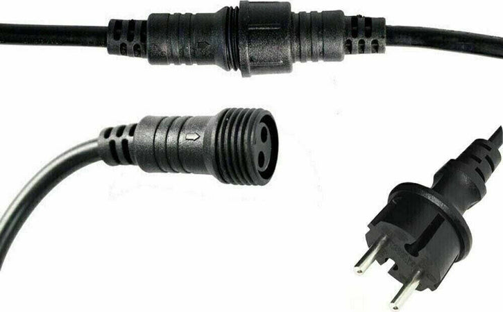 Catena-luminosa-esterno-20-Lampadine-E27-LED-cavo-NERO-10-mt-STRINGA-impermeabile-IP65