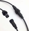 Catena-luminosa-esterno-20-Lampadine-E27-LED-cavo-NERO-10-mt-STRINGA-impermeabile-IP65