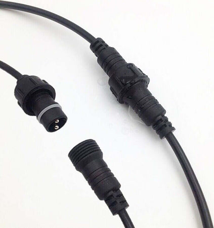 Catena-luminosa-esterno-20-Lampadine-E27-LED-cavo-NERO-10-mt-STRINGA-impermeabile-IP65