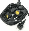 Catena-luminosa-esterno-20-Lampadine-E27-LED-cavo-NERO-10-mt-STRINGA-impermeabile-IP65