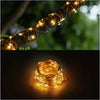 CATENA-LUMINOSA-NATALE-10-mt-100-LED-FILO-RAME-PANNELLO-SOLARE-Picchetto-8-giochi