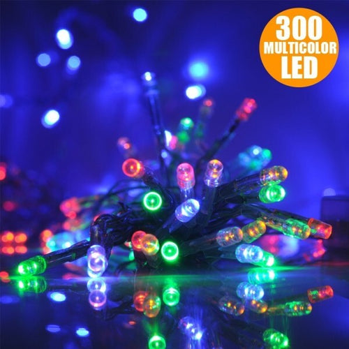 Catena Luminosa Natale 300 Led Multicolor Per Interno Ed Esterno Decorazioni Casa e cucina/Decorazioni per interni/Addobbi e decorazioni per ricorrenze/Decorazioni natalizie/Luci natalizie/Catene luminose per interni Trade Shop italia - Napoli, Commerciovirtuoso.it