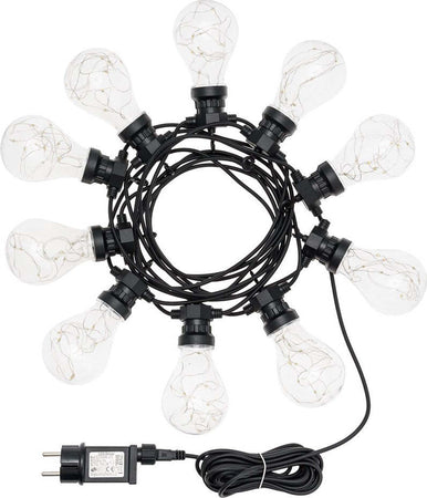 Catena luminosa Party con 10 lampadine a led decorazione per veranda e giardino Ø 67 mm Illuminazione/Illuminazione per esterni/Catene luminose Decor Space - Altamura, Commerciovirtuoso.it