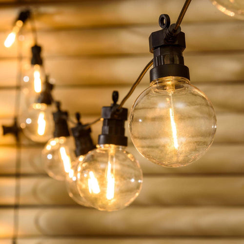 Catena Luminosa Party Con 20 Lampade A Led Decorazione Per Veranda E Giardino Illuminazione/Illuminazione per esterni/Catene luminose Decor Space - Altamura, Commerciovirtuoso.it