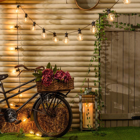 Catena Luminosa Party Con 20 Lampade A Led Decorazione Per Veranda E Giardino Illuminazione/Illuminazione per esterni/Catene luminose Decor Space - Altamura, Commerciovirtuoso.it