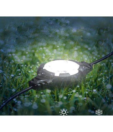 Catena Luminosa Solare Crepuscolare Led Rgb Rgbw Smart Bluetooth Ip65 Luce 13 Mt