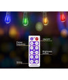 Catena Luminosa Solare Da Esterno Giardino 10 Mt 10 Lampadine Luce Rgb Mz-lxy
