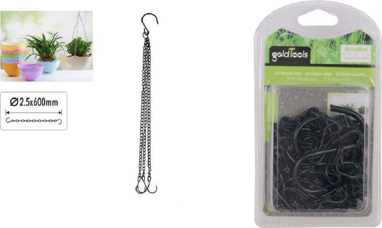 Catena Per Appendere Vaso Fiori Piante Fioriera Nera Con Gancio 2.5mmx60cm 92605 Illuminazione/Illuminazione per esterni/Catene luminose Trade Shop italia - Napoli, Commerciovirtuoso.it