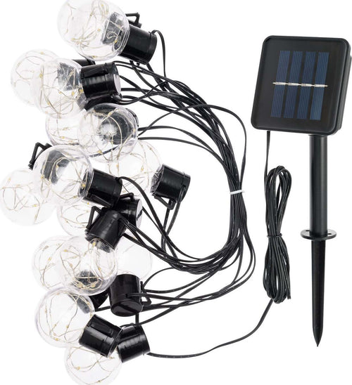 Catena Solare 15 Lampadine Ø 50 Mm Luce Calda Da Esterno 6 Mt Illuminazione/Illuminazione per esterni/Catene luminose Decor Space - Altamura, Commerciovirtuoso.it