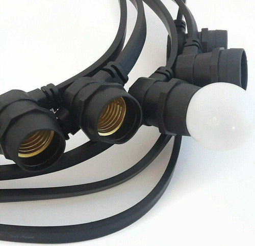 CATENA stagna gomma Nera STRINGA 2 metri 8 attacchi e27 luce LED IMPERMEABILE IP67 Illuminazione/Illuminazione per esterni/Catene luminose Zencoccostore - Formia, Commerciovirtuoso.it
