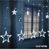 CATENA STELLE  TENDA LUMINOSA DI NATALE LUCI NATALIZIE LED LUCE RGB BIANCO CALDO BIANCO FREDDO STELLA ADDOBBI Casa e cucina/Decorazioni per interni/Addobbi e decorazioni per ricorrenze/Decorazioni natalizie/Luci natalizie/Catene luminose per esterni Zencoccostore - Formia, Commerciovirtuoso.it