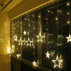 CATENA STELLE  TENDA LUMINOSA DI NATALE LUCI NATALIZIE LED LUCE RGB BIANCO CALDO BIANCO FREDDO STELLA ADDOBBI Casa e cucina/Decorazioni per interni/Addobbi e decorazioni per ricorrenze/Decorazioni natalizie/Luci natalizie/Catene luminose per esterni Zencoccostore - Formia, Commerciovirtuoso.it